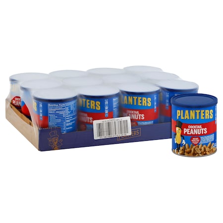 Planters Planters Cocktail Peanuts 16 oz. Can, PK12 10029000072104